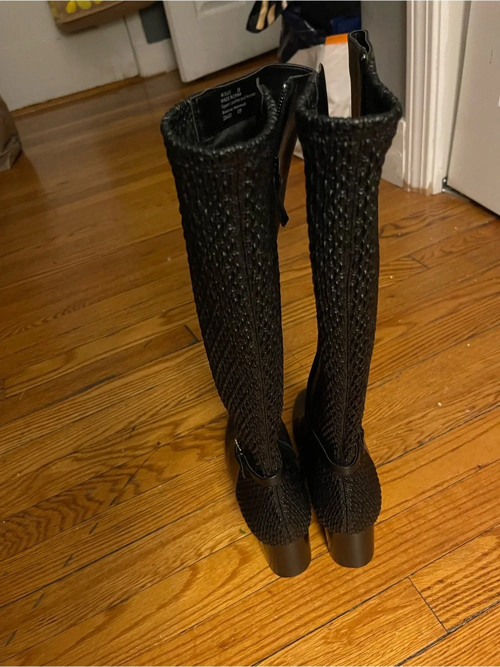 Cole Haan Women's Black Over-the-Knee Leather Boots